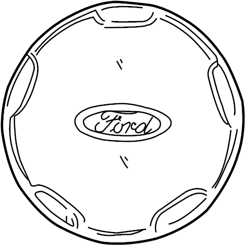 View 2L2Z1130AB Wheel Cap Full-Sized Product Image