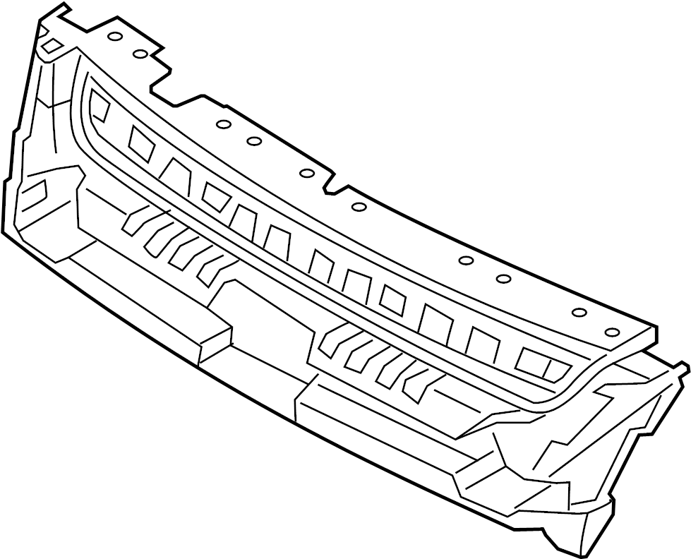 View CJ5Z8A284B Grille Reinforcement Full-Sized Product Image