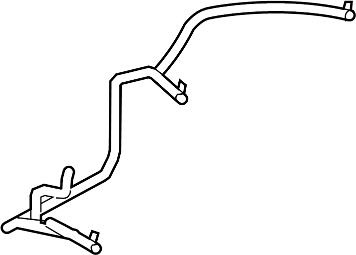 View GV6Z8075A Hose. Coolant. Engine. Overflow. Reservoir.  Full-Sized Product Image