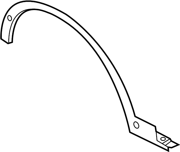 View GJ5Z16268BA Wheel Arch Molding Full-Sized Product Image