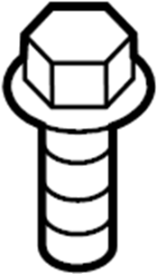 View W716136S442 Engine Mount Bolt (Front, Upper) Full-Sized Product Image
