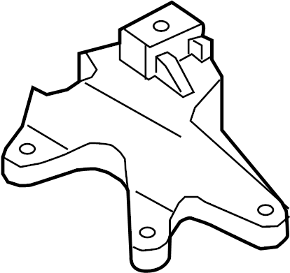 View BV6Z7M125B Mount. Transmission. Bracket. Support. Automatic.  Full-Sized Product Image