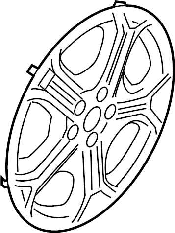 View GJ5Z1130A Wheel Cover Full-Sized Product Image