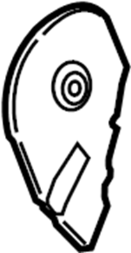View CJ5Z7863389BB Seat Hinge Cover Full-Sized Product Image