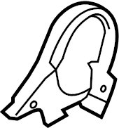 View CJ5Z7862187BF Seat Track Cover (Front) Full-Sized Product Image