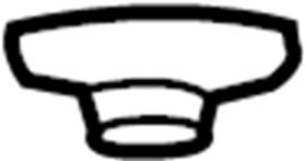 View W715956S437 Nut. Panel. Hinge. SunRoof.  Full-Sized Product Image