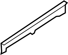 View 8A5Z54500A66A Sunroof. Shield. Guide Jaw. Molding. Side.  Full-Sized Product Image