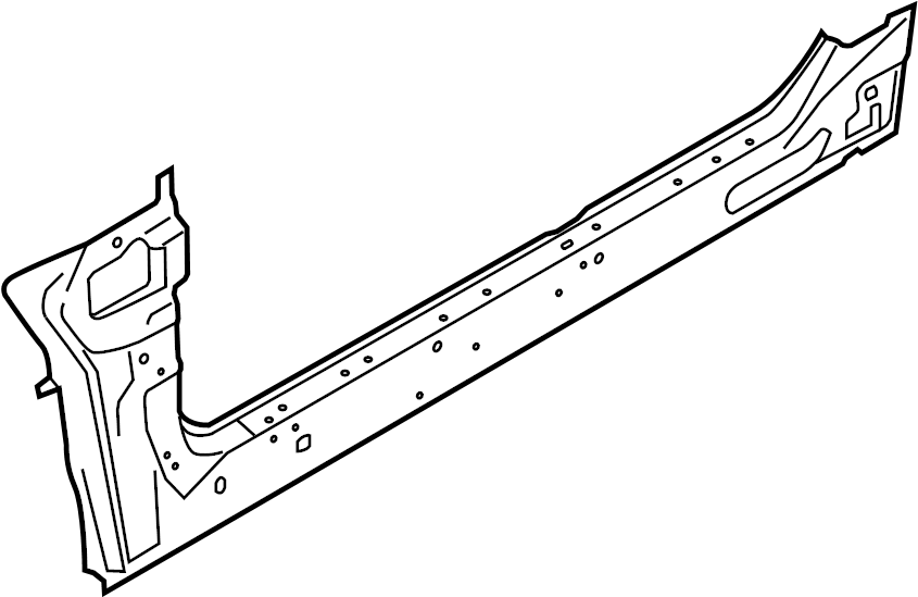 View CV6Z7810111C Sidemember. Rocker. Rail. (Front) Full-Sized Product Image