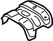 View CP9Z5411262A Floor Pan Reinforcement (Front) Full-Sized Product Image