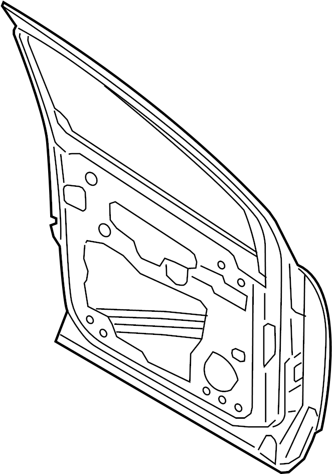 View CJ5Z7820125A Door Shell (Left, Front) Full-Sized Product Image