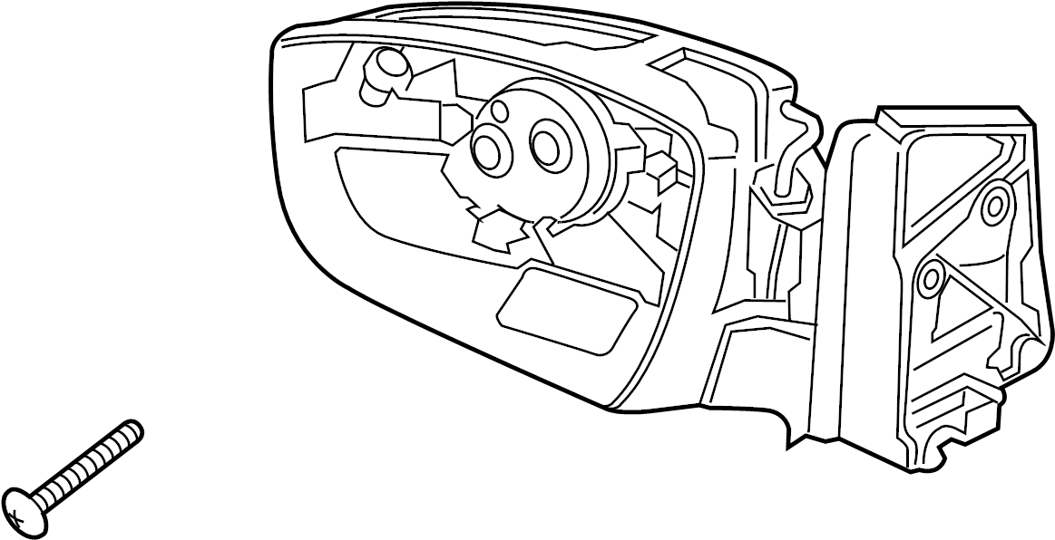 View CJ5Z17683BA Door Mirror (Rear) Full-Sized Product Image