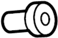 View W716236S300 Exterior Molding Clip (Rear) Full-Sized Product Image