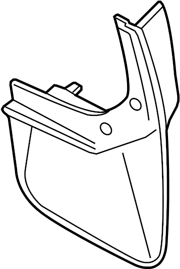 View DJ5Z16A550BA Mud Flap (Rear) Full-Sized Product Image