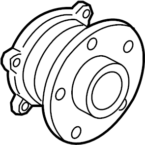 View CV6Z1104H Wheel Bearing and Hub Assembly (Rear) Full-Sized Product Image