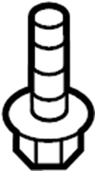View W718447S442 Suspension Knuckle Bolt Full-Sized Product Image