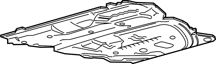 View LX6Z6775R Radiator Support Splash Shield (Front, Lower) Full-Sized Product Image