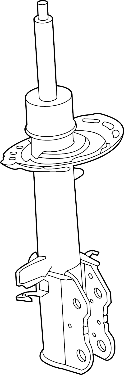 View LX6Z18124EQ Suspension Strut (Front) Full-Sized Product Image