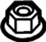 View W520203S440 Steering Tie Rod Nut Full-Sized Product Image