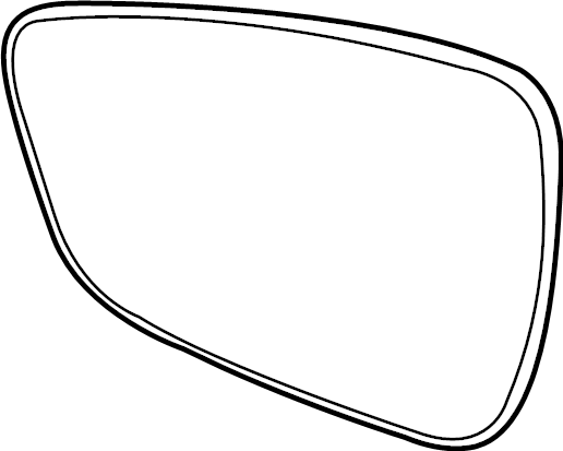 View LJ6Z17K707A Door Mirror Glass (Rear) Full-Sized Product Image
