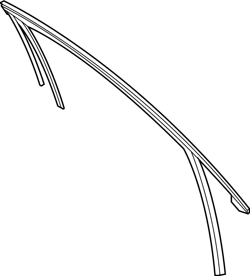 View LJ6Z7821597E Window Channel (Front, Upper) Full-Sized Product Image