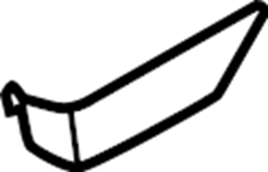 View LJ6Z7821456C Door Window Belt Weatherstrip (Upper) Full-Sized Product Image