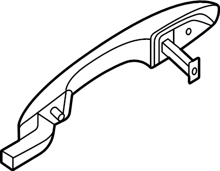 View LJ6Z7822404CCPTM Exterior Door Handle Full-Sized Product Image