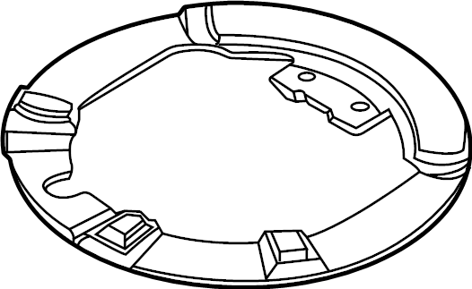 View LJ6Z78470A20A SUPPORT ASSEMBLY - SPARE WHEEL CARRIER.  Full-Sized Product Image
