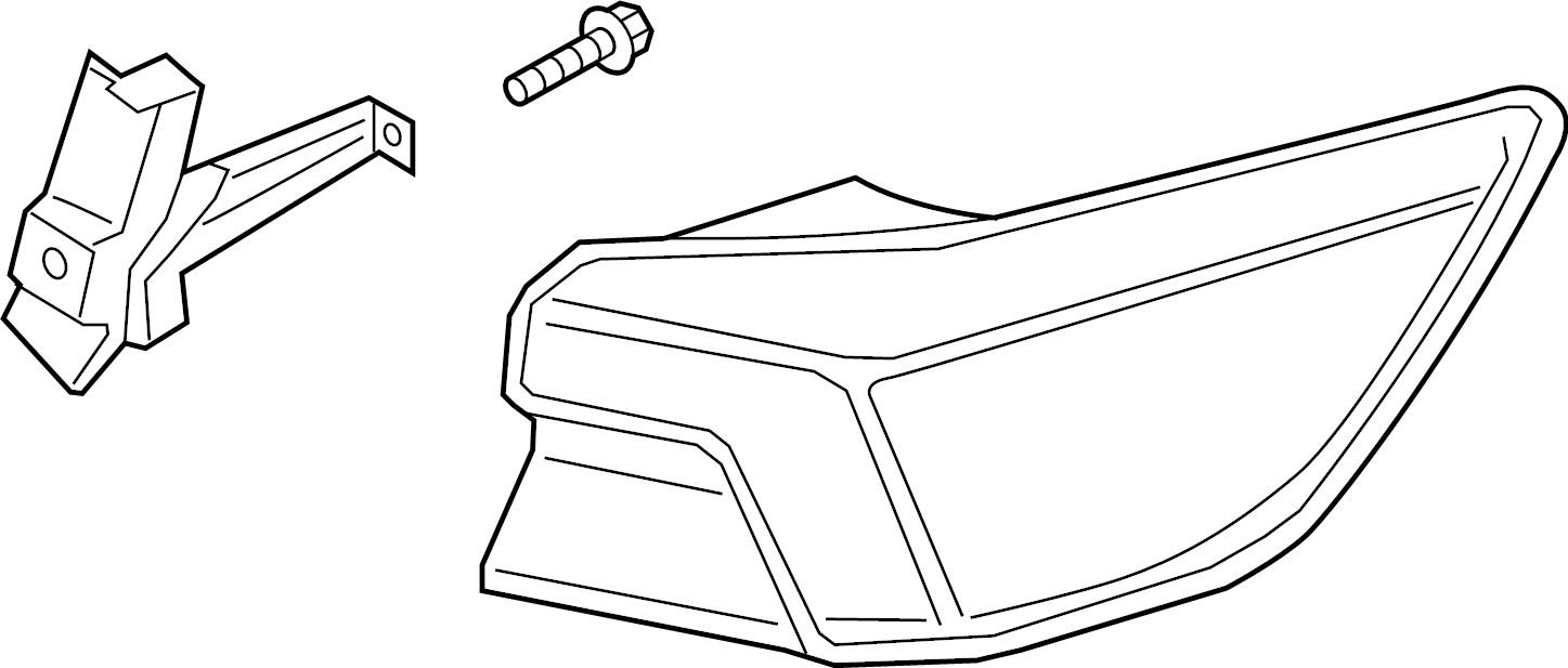 View PJ6Z13404A Tail Light Assembly (Rear) Full-Sized Product Image