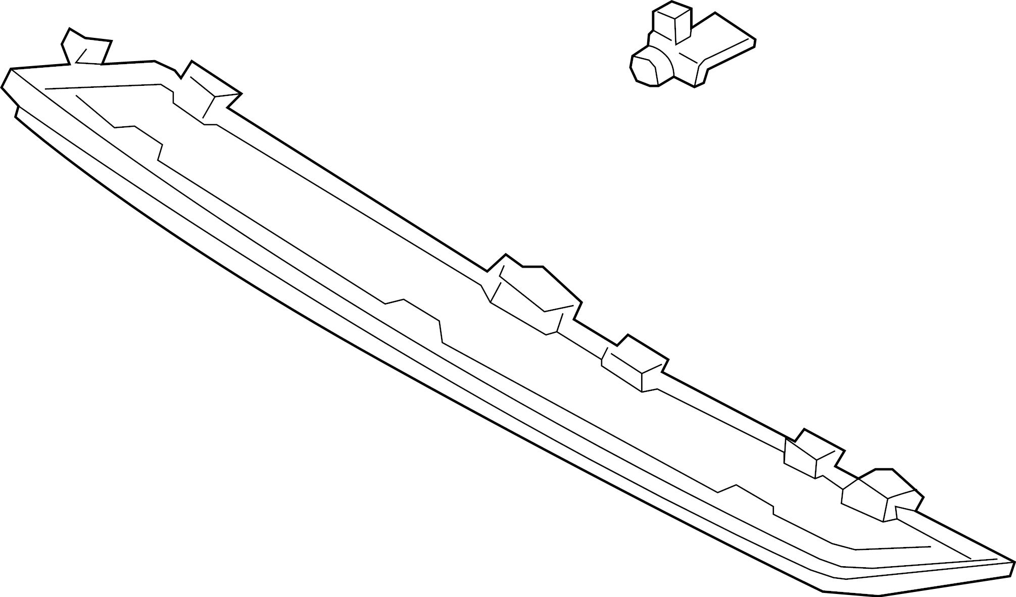 View LJ6Z13A613B Center High Mount Stop Light (Rear) Full-Sized Product Image