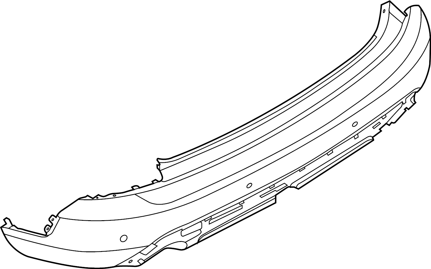 View LJ6Z17K835CA Bumper Cover (Upper, Lower) Full-Sized Product Image