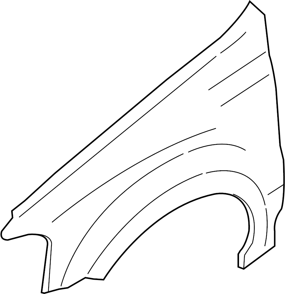 View 8L8Z16005A Fender (Front) Full-Sized Product Image