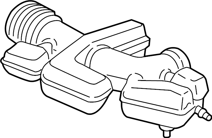 View HC3Z9B659B Engine Air Intake Hose (Front, Lower) Full-Sized Product Image