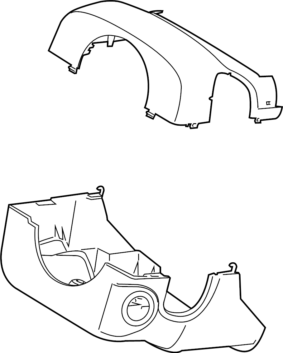 View FL3Z3530BE Steering Column Cover Full-Sized Product Image