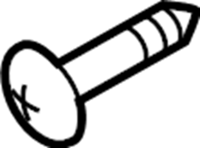 View W504765S450B Tie Down Hook Screw Full-Sized Product Image