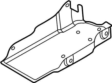 View HC3Z9K036A Fuel Tank Skid Plate Full-Sized Product Image