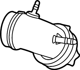 View LC3Z9B659C Engine Air Intake Hose (Front, Lower) Full-Sized Product Image