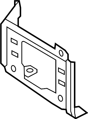 View HC3Z17B984A Bumper. Bracket. Mount. Plate.  Full-Sized Product Image