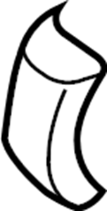 View HC3Z16039AE Fender Molding (Front, Rear, Upper, Lower) Full-Sized Product Image
