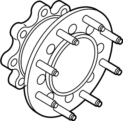 View HC3Z1A014A Hub. Spacer. Wheel.  Full-Sized Product Image