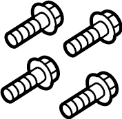 View F81Z4N272AA Drive Shaft Flange Yoke Bolt Full-Sized Product Image