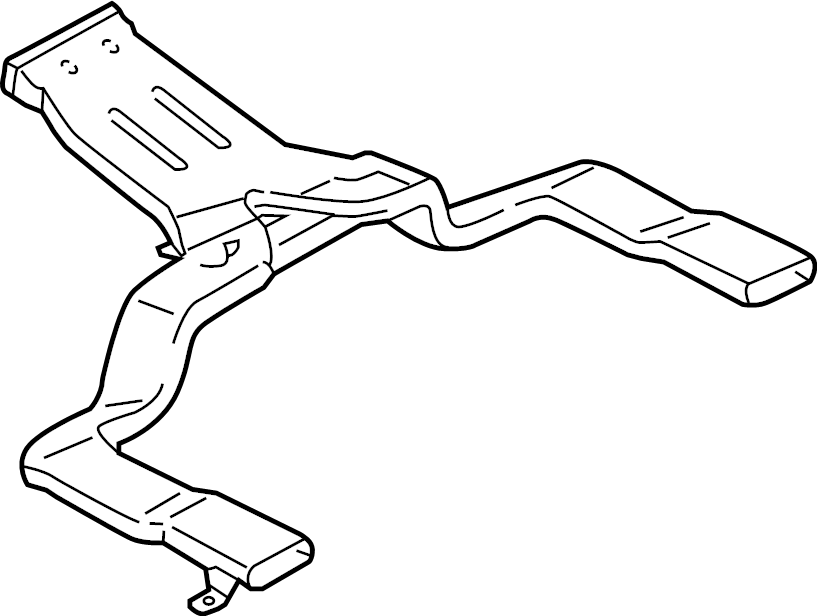 View FL3Z18C420A Instrument Panel Air Duct (Rear, Lower) Full-Sized Product Image