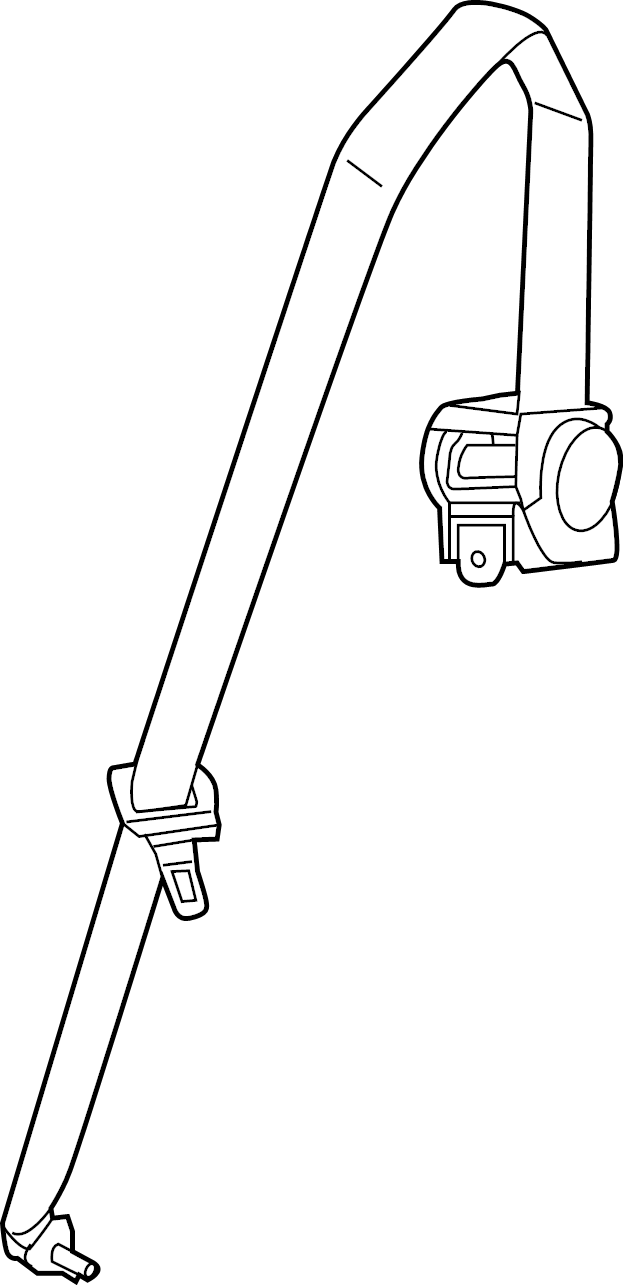 View FL3Z18611B64AD Seat Belt Lap and Shoulder Belt Full-Sized Product Image