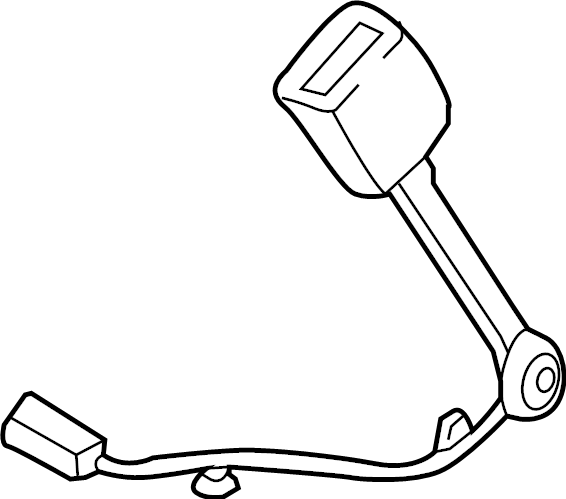 View FL3Z1661202AC Seat Belt Receptacle Full-Sized Product Image