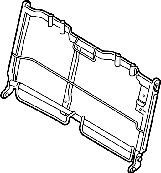 View JC3Z16613A39B Seat Back Frame (Rear, Upper) Full-Sized Product Image