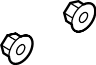 View W705617S450 Nut. Bracket. (Front, Rear) Full-Sized Product Image