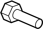 View 6L8Z1107A Wheel Lug Stud Full-Sized Product Image