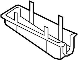 View F4TZ14A003PA Fuse Box Cover (Lower) Full-Sized Product Image