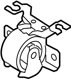 View 5L8Z6038AA Mount. Insulator. Transmission. (Rear) Full-Sized Product Image