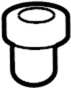 View W708384S437 Nut. Rail. Roof.  Full-Sized Product Image