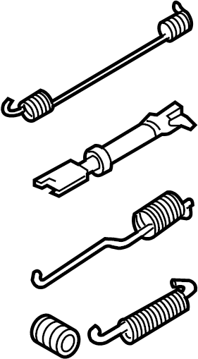 View 8L8Z2A225A Spring. Brake. Drum. Shoe. Kit.  Full-Sized Product Image